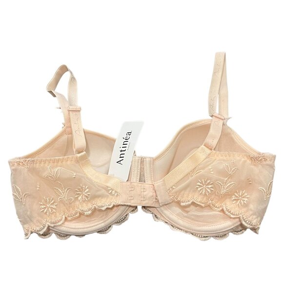 Antinéa Lingerie Exactement Chic Bra 32D Magnolia Embroidered Underwire NWT - Picture 4 of 6